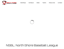 Tablet Screenshot of northshorebaseball.com